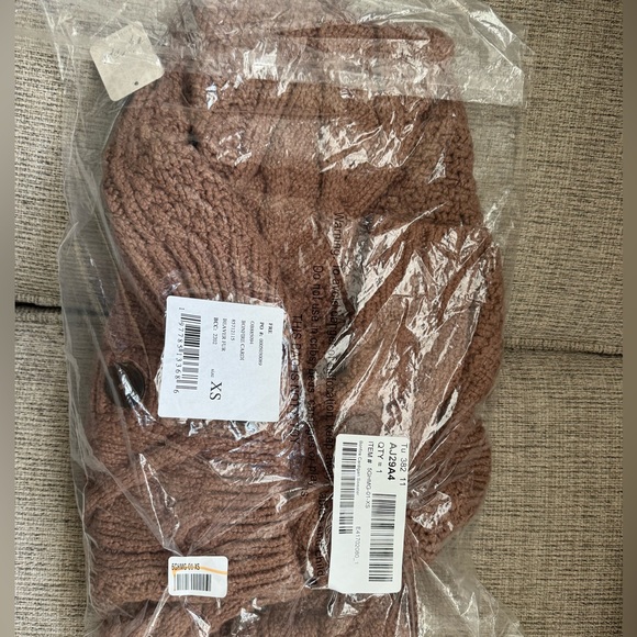 🎉LAST CHANCE🎉Free People Bonfire Cardi Beaver Fur - Picture 9 of 9